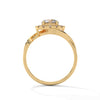 1.35 CT Round Lab-Grown Diamond Halo Twist Ring