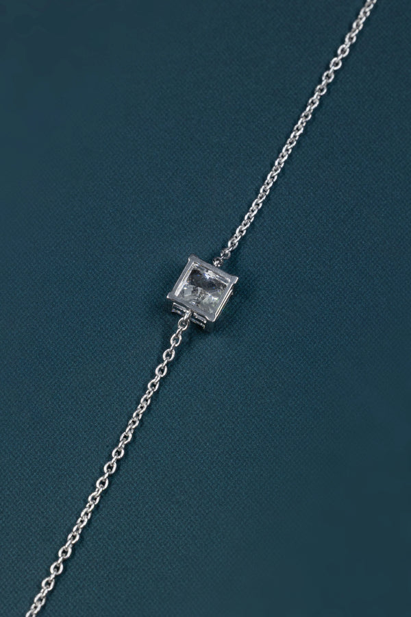 6.55 CTW Emerald Cut Lab-Grown Diamond Solitaire Bracelet