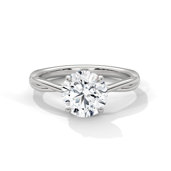 2.00 CT Round Cut Lab-Grown Diamond Solitaire Engagement Ring
