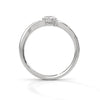 0.75 CT Oval Lab-Grown Diamond Open Curve Solitaire Ring