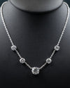 3.83 CTW Round CVD Lab-Grown Diamond Station Necklace