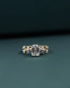 4.92 CTW Emerald & Pear Cut Lab-Grown Diamond Nature-Inspired Engagement Ring