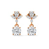 1.36 CT Multi-Shape Floral Drop CVD Lab-Grown Diamond Earrings
