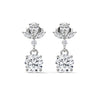 1.36 CT Multi-Shape Floral Drop CVD Lab-Grown Diamond Earrings