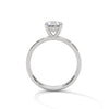 2.46 CT Oval Cut Lab-Grown Diamond Pavé Engagement Ring