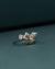 2.47 CTW Emerald & Pear Cut CVD Lab-Grown Diamond Three-Stone Bypass Ring