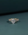 2.71 CT Oval Cut CVD Lab-Grown Diamond Pave Engagement Ring