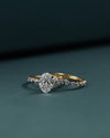 2.71 CT Oval Cut CVD Lab-Grown Diamond Pave Engagement Ring