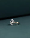 2.04 CTW Marquise Cut Toi et Moi Lab-Grown Diamond Bypass Ring