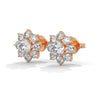 2.92 CT Round Floral Cluster CVD Lab-Grown Diamond Earrings