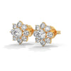 2.92 CT Round Floral Cluster CVD Lab-Grown Diamond Earrings