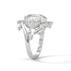 7.30 CT Pear & Emerald Cut Lab-Grown Diamond Designer Ring with Marquise Accents