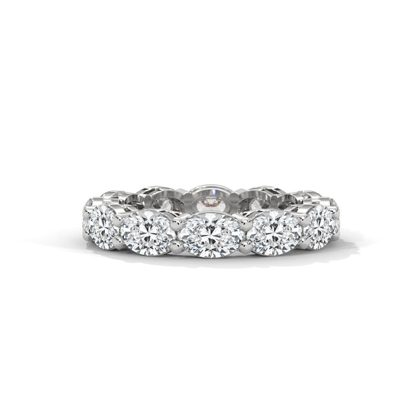4.35 CT Oval Cut Lab-Grown Diamond Eternity Band