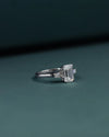 2.35 CTW Emerald Cut CVD Lab-Grown Diamond Three Stone Engagement Ring