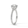2.22 CT Round Cut Lab-Grown Diamond Pave Engagement Ring