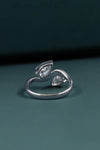 2.00 CTW Pear Cut Toi et Moi Lab-Grown Diamond Open Ring