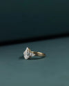2.41 Carat Pear Cut Three-Stone CVD Lab-Grown Diamond Ring