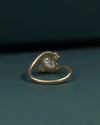1.13 CTW Oval Cut Lab-Grown Diamond Bypass Engagement Ring