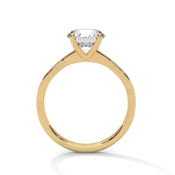 2.00 CT Round Cut Lab-Grown Diamond Solitaire Engagement Ring