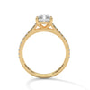 1.97 CT Emerald Cut Lab-Grown Diamond Pave Engagement Ring