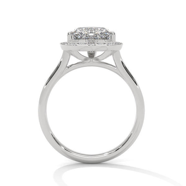2.16 CT Heart Shape Lab-Grown Diamond Halo Ring
