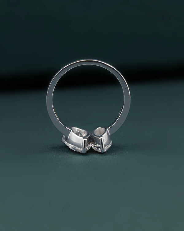 2.58 CTW Toi et Moi Pear & Marquise Cut Lab-Grown Diamond Ring