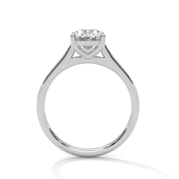 2.00 CT Oval Cut Lab-Grown Diamond Solitaire Engagement Ring