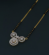 1.27 CT Round Lab-Grown Diamond Mangalsutra Pendant & Earring Set