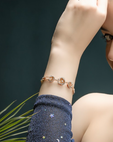 1.45 CT Round Lab-Grown Diamond Designer Bracelet