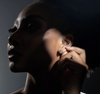 2.29 CTW Round Brilliant Floral Halo CVD Lab-Grown Diamond Stud Earrings
