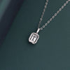 1.30 CT Emerald Cut Halo Lab-Grown Diamond Pendant