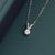 1.29 CT Round Brilliant Solitaire Lab-Grown Diamond Pendant with Pave Bail