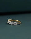 1.145 CT Emerald & Marquise Cut CVD Lab-Grown Diamond Eternity Band Ring