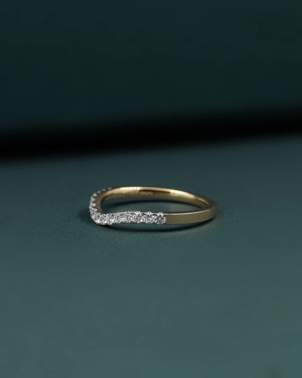 0.28 CTW V-Shaped Diamond Stackable Ring
