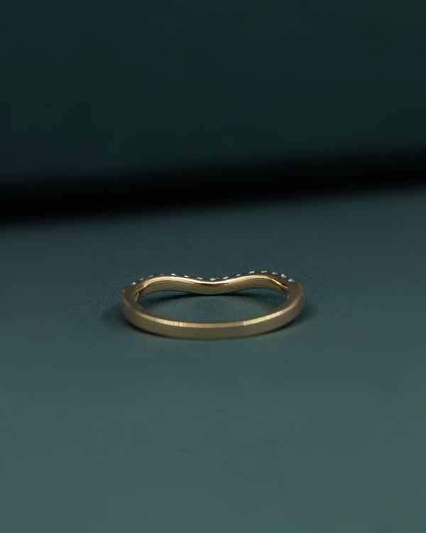 0.28 CTW V-Shaped Diamond Stackable Ring