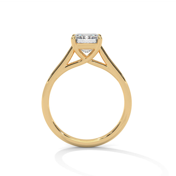 2.00 CT Emerald Cut Lab-Grown Diamond Solitaire Ring