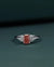 1.24 CTW Radiant Cut Pink Lab-Grown Diamond Three Stone Ring in Gold