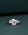 1.61 CTW Radiant-Cut CVD Lab-Grown Diamond Three-Stone Engagement Ring