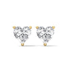 2.25 CT Heart Shape Lab-Grown Diamond Stud Earrings