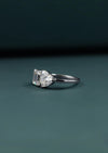 2.66 CTW Pear & Emerald Cut Lab-Grown Diamond Two-Stone Ring in Gold