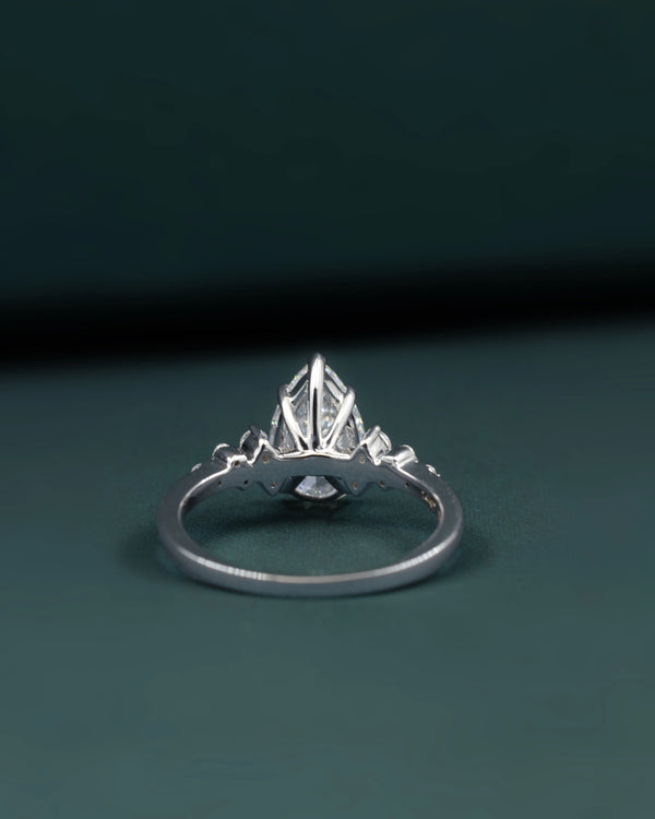 2.79 CTW Pear Cut Lab-Grown Diamond Engagement Ring