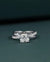 2.40 CTW Cushion Cut Lab-Grown Diamond Curved Pave Engagement Ring