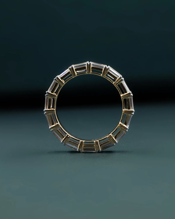 3.61 CTW Emerald Cut CVD Lab-Grown Diamond Eternity Ring