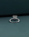 3.08 CTW Princess Cut Halo Lab-Grown Diamond Engagement Ring