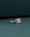 3.08 CTW Princess Cut Halo Lab-Grown Diamond Engagement Ring