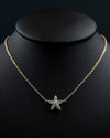 0.50 CTW Floral Marquise Lab-Grown Diamond Pendant Necklace