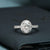 2.40 CT Total Oval & Round Lab-Grown Diamond Halo Ring