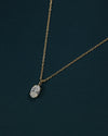 1.71 CTW Oval CVD Lab-Grown Diamond Solitaire Pendant Necklace