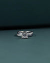 2.40 CT Princess Cut CVD Lab-Grown Diamond Twist Solitaire Ring