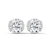 2.60 CT Round Brilliant CVD Lab-Grown Diamond Bezel Set Stud Earrings